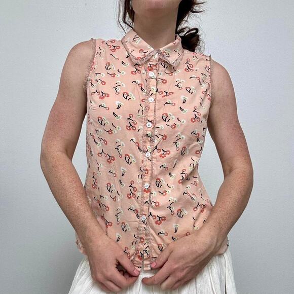 Modcloth Tops - Y2k modcloth cotton button up